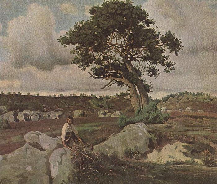 Jean-Baptiste Camille Corot Wald von Fontainebleau oil painting image
